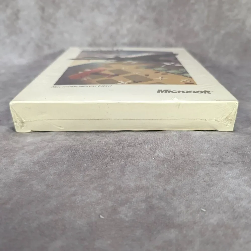 Vintage 1991 Microsoft Flight Simulator Version 4.0 DOS 5.25 Disk Factory Sealed